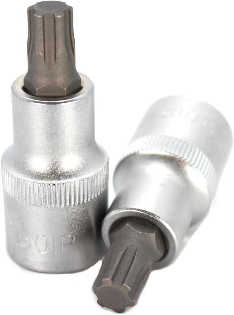 T-MAX 4 pc Torx Plus 50IP 2 inch Long Bit Socket 1/2 inch Square Drive Auto Repair Impact Ready Tool - Image 2